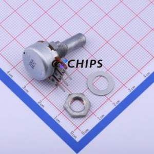 Résistance/potentiomètre réglable RK1631110TT3, composant traversant (THT), résistance 10 kOhm 20 % 5 V 50 mW - Product Image 1