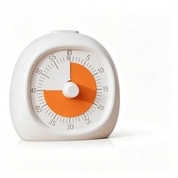 Alat Pengatur Waktu Bundar ABS - Alat Disiplin Diri untuk Pembelajaran Anak & Pengatur Waktu Dapur Stopwatch