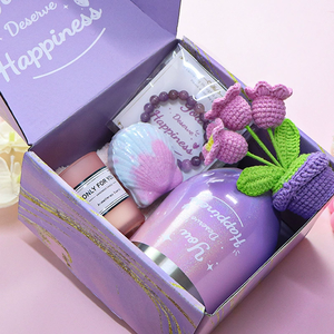 กล่องของขวัญธีมสีม่วงสุดหรู-วันวาเลนไทน์ของขวัญวันเกิดและวันแม่สำหรับแฟนและแม่ - Product Image 2