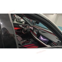 Pour Audi A5 2026 : Éclairage d'ambiance intérieur de voiture, lampe LED à motif écaille de dragon, lampe d'ambiance pour console centrale