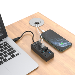 ฮับ4-in-1 <span class=keywords><strong>USB</strong></span> 3.0ความเร็ว5Gbps 4-พอร์ตพร้อมสวิตช์เปิด/ปิดไฟ LED ในสต็อกแฟลชไดรฟ์เครื่องพิมพ์ HDD ได้รับ<span class=keywords><strong>การ</strong></span>รับรอง - Product Image 5