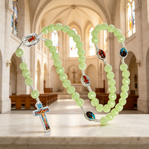 Magnifiques chapelets catholiques avec étui, Israël, Vierge Marie, bijoux en acier, vente en gros, pour souvenir, chapelets catholiques de luxe - Product Image 2