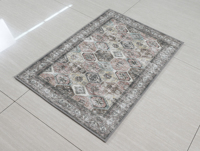 Tapis et moquettes modernes en polyester imprimé antidérapant géométrique Alfombras pour chambre, cuisine, salon, décoration de couleur noire