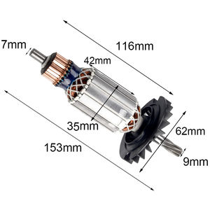 7 зубьев ротора якорного ротора для GBH2-26 GBH2-26E/GBH2-26DRE аксессуары для электроинструмента - Product Image 3