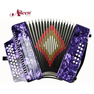 Hot SaleThree Colors 31Button 12 Bass Button Accordion With Case (B3112)