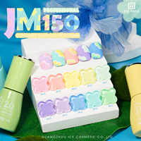 Kit de vernis gel ICE NOVA Evergreen Glitter Green Sparkle, vernis gel à faire tremper, lampe à ongles, vert foncé avocat, vernis gel pour ongles