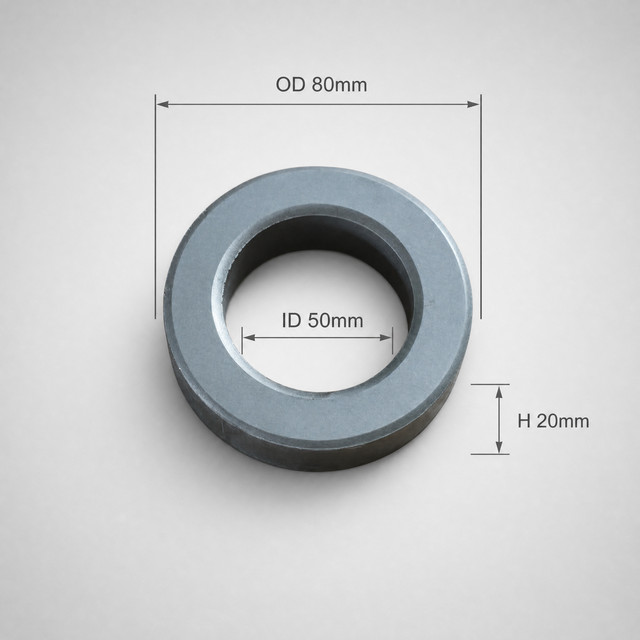 Toroidal Ferrite Core PC40 80x50x20mm MnZn Ring Core for SMPS, Industrial Controller & Servo Press Equipment