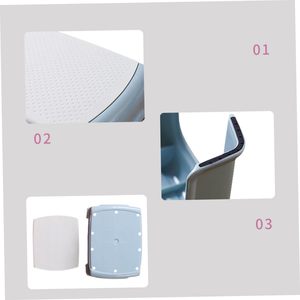 Stackable Non-Slip Plastic Shoe Changing <b>Stool</b> - Reinforced Thickened Step <b>Stool</b> for Entryway Bathroom and <b>Bedroom</b> Use - Product Image 2