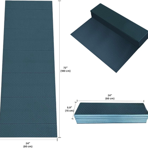 Du lịch tập luyện không trượt bề mặt Thể dục dụng cụ Mat không thấm nước eightfold PoE có thể gập lại yoga mat dày cho tập thể dục - Product Image 2
