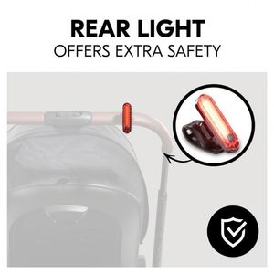 Reusable <b>USB</b> <b>Rechargeable</b> Bike Tail <b>Light</b> Custom Logo 4 Modes COB LED High Brightness Promotional Gift Elastic Strap Mount - Product Image 3