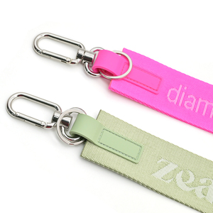 Wholesale Never Lost <strong>Wristlet</strong> <strong>Keychain</strong> Custom Woven Logo Jacquard <strong>Keychain</strong> for Car Motorcycle - Product Image 5