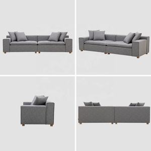 Canapé en tissu modulaire gris, canapé de <span class=keywords><strong>2</strong></span> <span class=keywords><strong>places</strong></span>, pour salon, nouveau, moderne, 2022 - Product Image 4