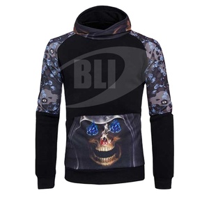 Pull à capuche personnalisé 3D imprimé par sublimation prix de gros sweats à capuche en tissu polyester avec impression de logo personnalisé pour hommes femmes - Product Image 3