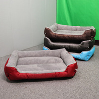 Canapé-lit rectangulaire confortable double face pour animaux de compagnie, grand lit pour chiens et chats, avec mousse à mémoire de forme protectrice, lavable en machine, en stock