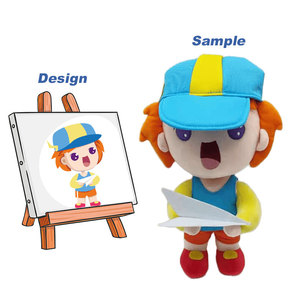 Liangjie fabrika özelleştirilmiş yüksek kaliteli çevre dostu sevimli özelleştirilmiş insan şapka erkek kız aksiyon figürleri Anime bebek peluş oyuncak - Product Image 2