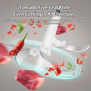 Hachoir à viande et légumes multifonctionnel 2L 3L Mini hachoir à viande électrique en acier inoxydable pour la maison - Product Image 2