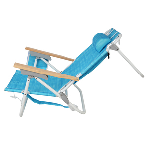 Silla de Playa Plegable de Aluminio Moderna para Exteriores Kejie con Reposabrazos, Tumbona Portátil Reclinable con Capacidad para 250 Libras, Muebles para Exteriores - Product Image 6