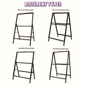 Heavy Duty Windproof Freestanding 41 X27 Movie Poster Frame for Bar Outdoor Film Theme <b>Advertising</b> Display Rack - Product Image 2