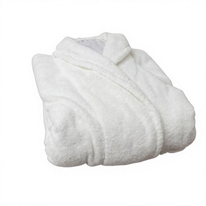 Albornoz de hotel con logotipo personalizado, ropa de dormir para hombres y mujeres, albornoz con logotipo bordado absorbente de secado rápido de algodón puro de Bangladesh - Product Image 4