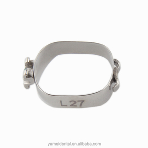 Yamei Orthodontic Bicuspid Band Bandes prémolaires Bicuspides Soudées Basées avec des Supports MIM et un Taquet Lingual - Product Image 3