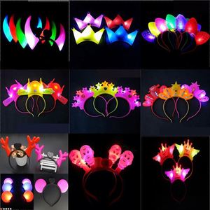 Serre-tête lumineux LED avec oreilles de lapin - Accessoires capillaires clignotants et lumineux pour enfants, filles, cadeaux de fête, cadeaux d'anniversaire - Product Image 3