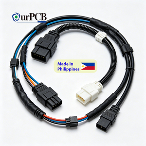 Faisceau de câbles électroniques automobiles OEM, câble en cuivre étanche IP67 pour système électrique auxiliaire de véhicules électriques (EV) berlines et SUV à énergie nouvelle - Product Image 1