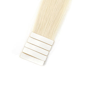 K.S WIGS Premium 100% Cheveux Humains Remy Chinois Ultra-Fins Adhésifs Pré-Coupés pour un Volume Naturel, Extensions de Cheveux à Bande Adhésive PU Sans Couture - Product Image 2