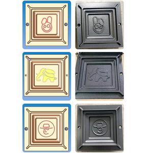 Máquina Tostadora Eléctrica Comercial con Molde Personalizado para Pequeñas Empresas, Máquina Industrial para Hacer Waffles, Sándwiches <span class=keywords><strong>y</strong></span> Hamburguesas - Product Image 3