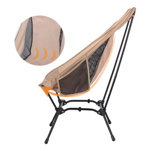 Custom Outdoor Furniture Aluminum Alloy Ultralight <b>Backpacking</b> Hiking Compact Portable High Back Moon Camping <b>Chair</b> - Product Image 2