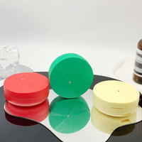 Nouvelle petite boîte d'emballage cosmétique portable en plastique ABS pour correcteur, crème BB et fond de teint liquide coussin d'air, forme ronde