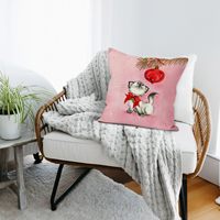Jolies taies d'oreiller et oreillers pour les amoureux des chats, chat noir, 18 * 18 pouces, adaptés à la décoration du canapé de la maison ou du bureau
