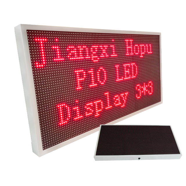 P10 960*480MM Led Screen Outdoor Red Color Led Module Hotels Digital Signage Player