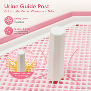 Toilette plate XL pour chien d'intérieur 63x48cm, bac d'apprentissage pour chiot, support pour tapis de propreté, en plastique, lavable, simple, livraison directe UE - Product Image 6