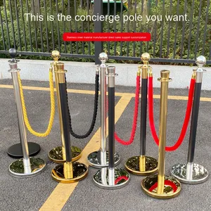 KHÁCH SẠN chào đón <span class=keywords><strong>b</strong></span>ài viết rào cản giao thông cho 1.0M hướng dẫn khách thép không gỉ lan can vành đai Kính thiên văn hàng rào cô lập hàng rào - Product Image 3