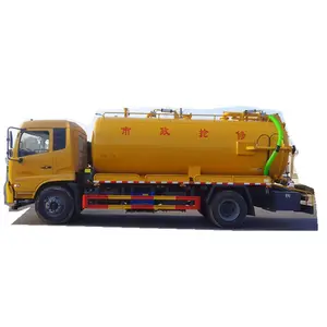 HO WO heavy duty 10 wheels 15cbm suction sewage truck Suction sewage 4000L jetting water 1000L sewer cleaner truck