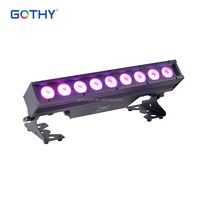 Barres de projection à piles, sans fil, 9x15W RGBWAUV, IP65, étanches, éclairage de scène LED extérieur
