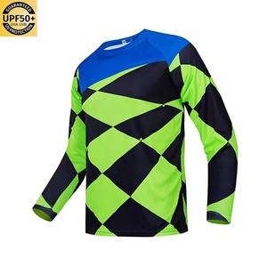 Custom LOGO Breathable Long Sleeve Dry-Fit Wear UV Protection UPF 50 Durable Polyester Men <b>Shirt</b> Motorcycle & Auto Racing - Product Image 3