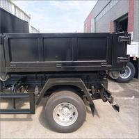 Grue articulée pliante 4T à 3 sections montée sur camion avec benne coulissante amovible à crochet pour le levage de déchets et de matériaux de construction