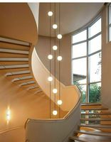 CBMMart Fil de bois avec lumière LED Escalier en colimaçon