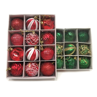 Bola Natal Plastik Dekorasi Ornamen Kustom untuk Dekorasi Pohon