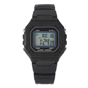 Wholesale Classic Quadrate Mens Simple Maker Big Face Waterproof Fashion Digital Watches