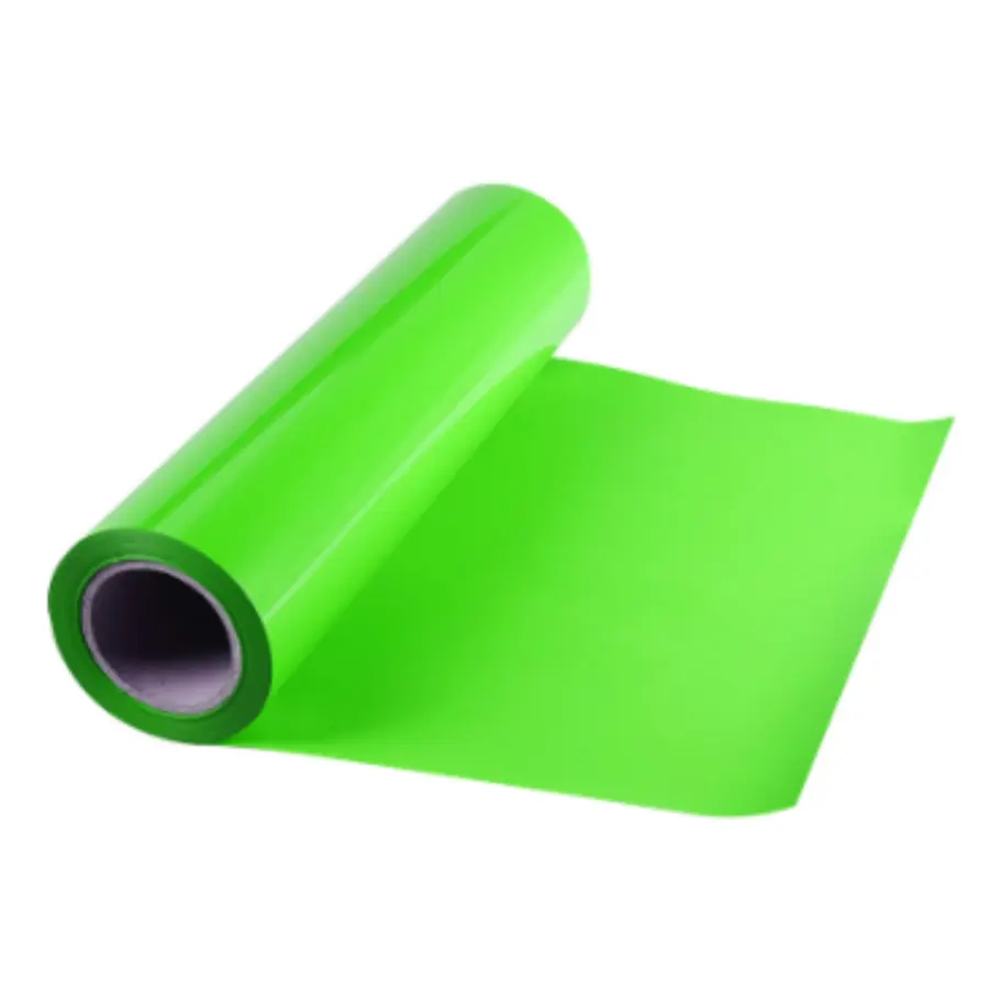 Vendita calda colore verde colorato TPU termopressa vinile ferro su vinile facile erbaccia per Plotter Cutter