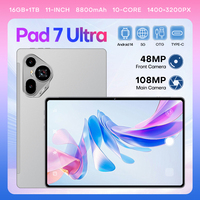 Tablet PC Business Pad 7 Ultra OEM de 11 Pulgadas, Android 15, 16 GB, 1 TB, Cámara de 108 MP, 8000 mAh, 5G, Doble SIM, Personalizable, Venta al Por Mayor, B2B, África, Asia