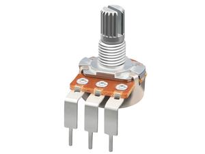 Potenciômetro Rotativo com Eixo Metálico b50k wh148 Potenciômetro com Interruptor Potenciômetro Simples Duplo com Acabamento Texturizado Soundwell RD16 - Product Image 4