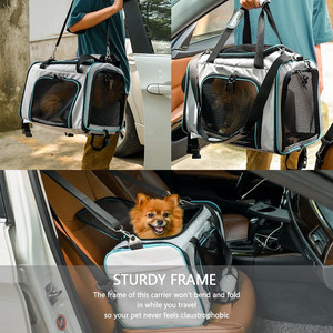 Transportín Ecológico de Lona Suave para Mascotas, Transportín a Prueba de Escapes para Perros y Gatos Pequeños y Medianos - Product Image 6