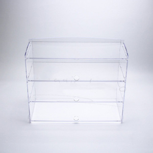Envases transparentes gran encimera de <span class=keywords><strong>Magdalena</strong></span> expositores de PLEXIGLAS envases de plástico para el hogar con tapa - Product Image 4