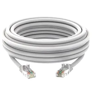 Factory Cat6A Copper UTP 23AWG Network Patch Cord Cat6 Ethernet Cable Rj45 Connector 8P8C LAN Cable Black and Grey