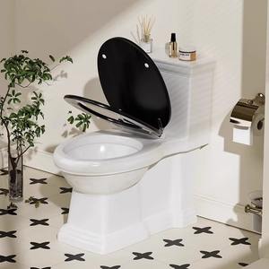 French Retro Ceramic <strong>White</strong> One-Piece High-Flush Power Toilet European <strong>Classical</strong> Siphon Style Modern Design for Home Use - Product Image 4