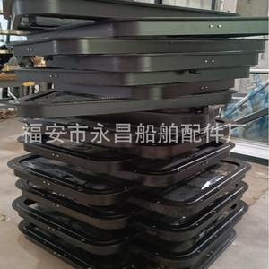 Couverture de porte et de fenêtre en aluminium marin personnalisable, résistante aux intempéries, type hublot, fabriquée et traitée par personnalisation - Product Image 1