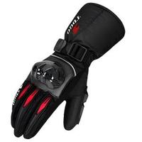 Gants de moto en cuir véritable avec protection en fibre de carbone pour toutes les saisons, compatibles avec les écrans tactiles